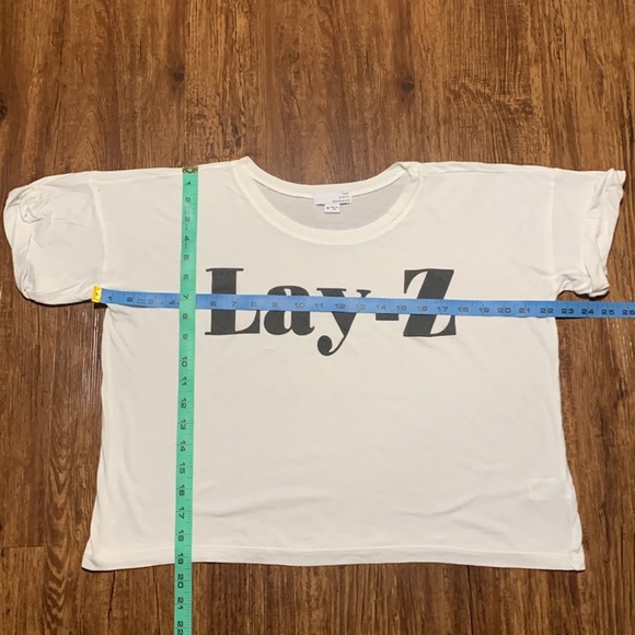 Ten Sixty Sherman White Cropped T-Shirt Size Medium - Picture 2 of 5